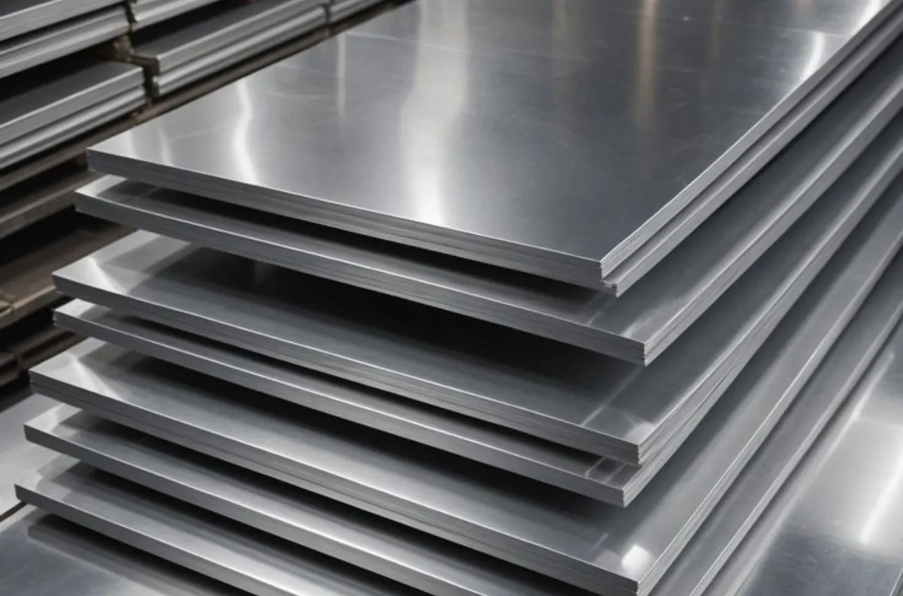 Steel plates held in stock at K. K. Steels, a steel stockist Mumbai manufacturers rely on